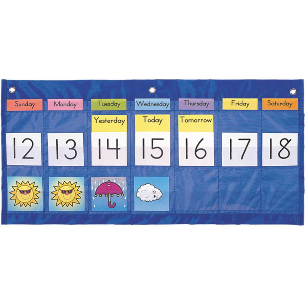 Weekly Calendar With Weather Pocket Chart 