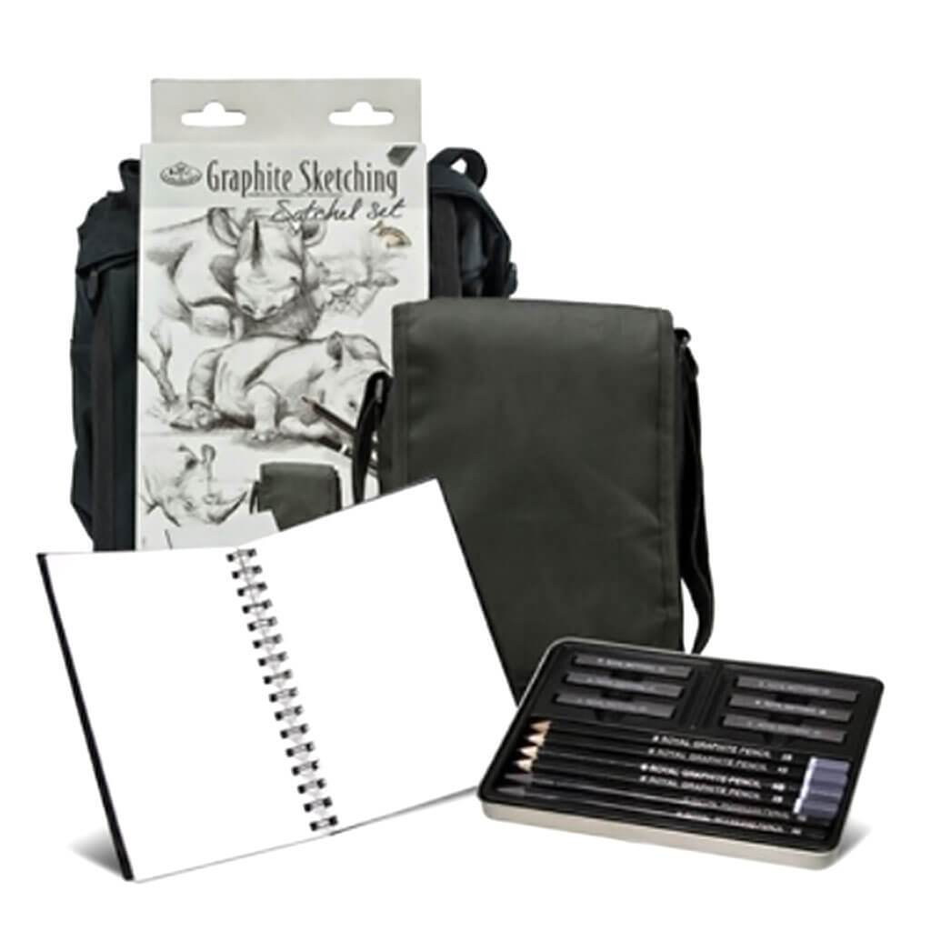 Graphite Sketching Satchel Set