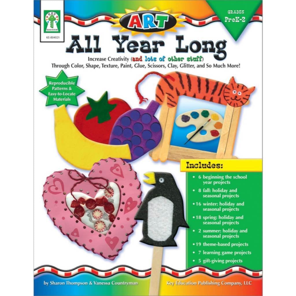 Bk All Year Long Art Resource Book Grade Preschool-2 