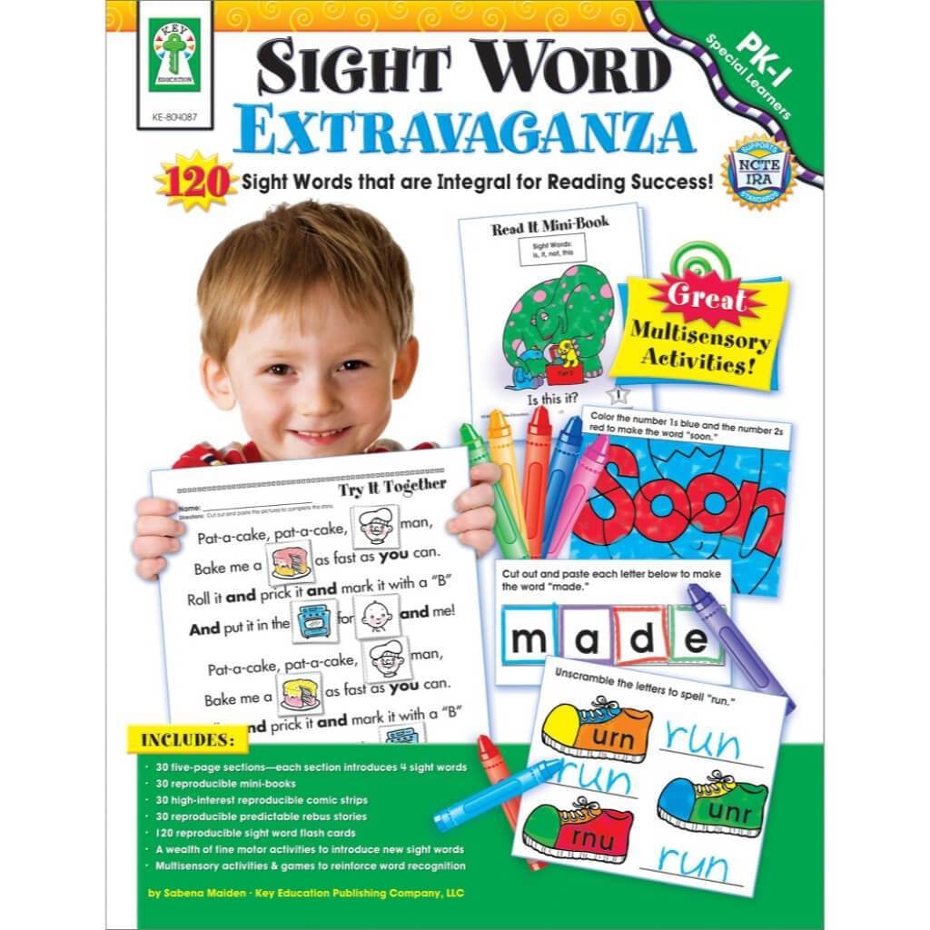 Sight Word Extravaganza Book Grade Pk-1 