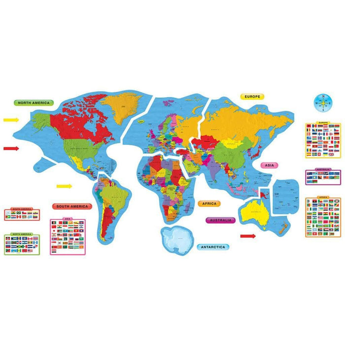 Bulletin Board Set Continents & Countries 