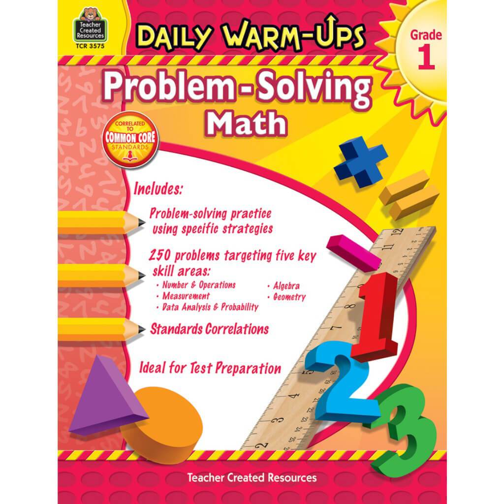 Daily Warm-Ups Problem Solving Math Book Grade 1 