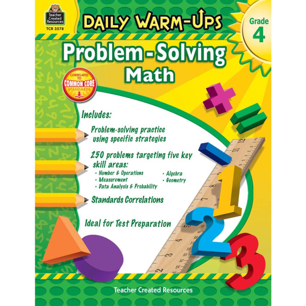 Daily Warm-Ups Problem Solving Math Book Grade 4 