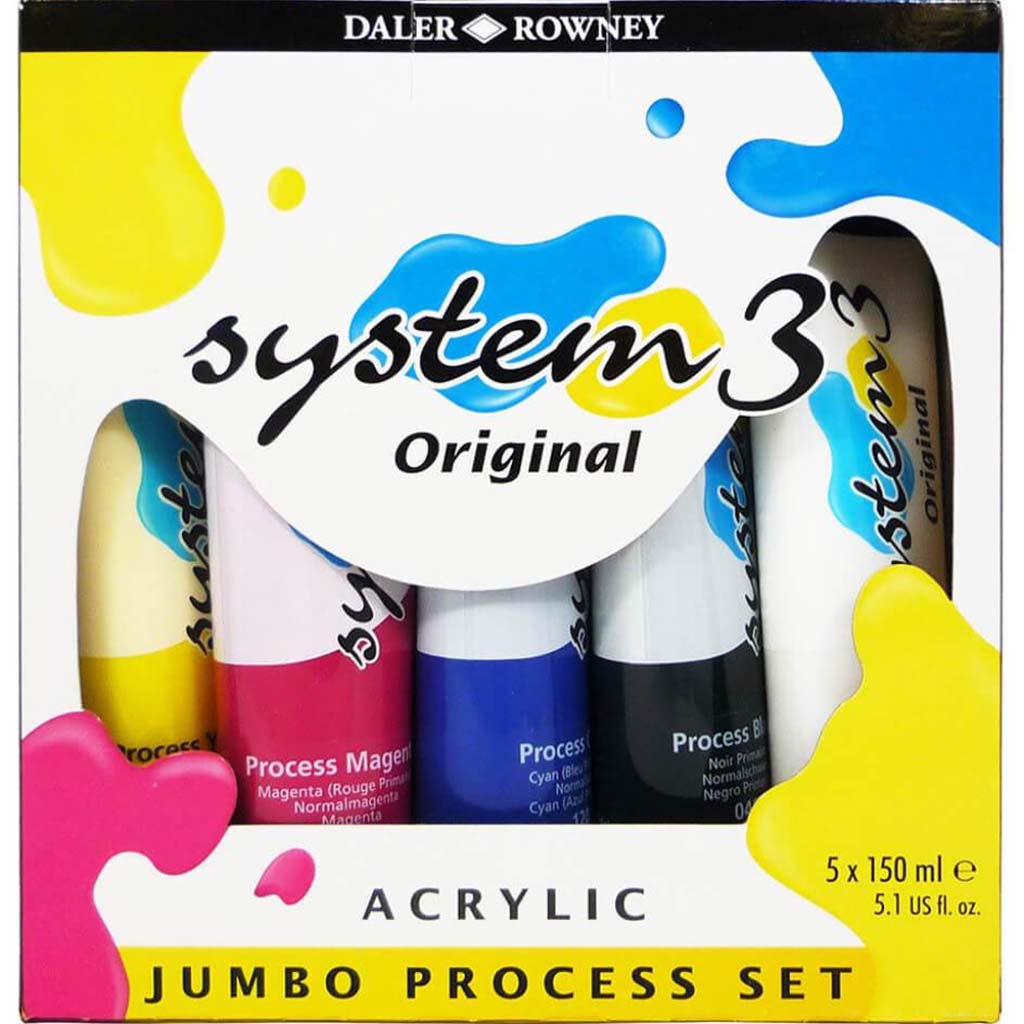 System 3 Original Acrylic Jumbo Process Set 5in x 150ml 