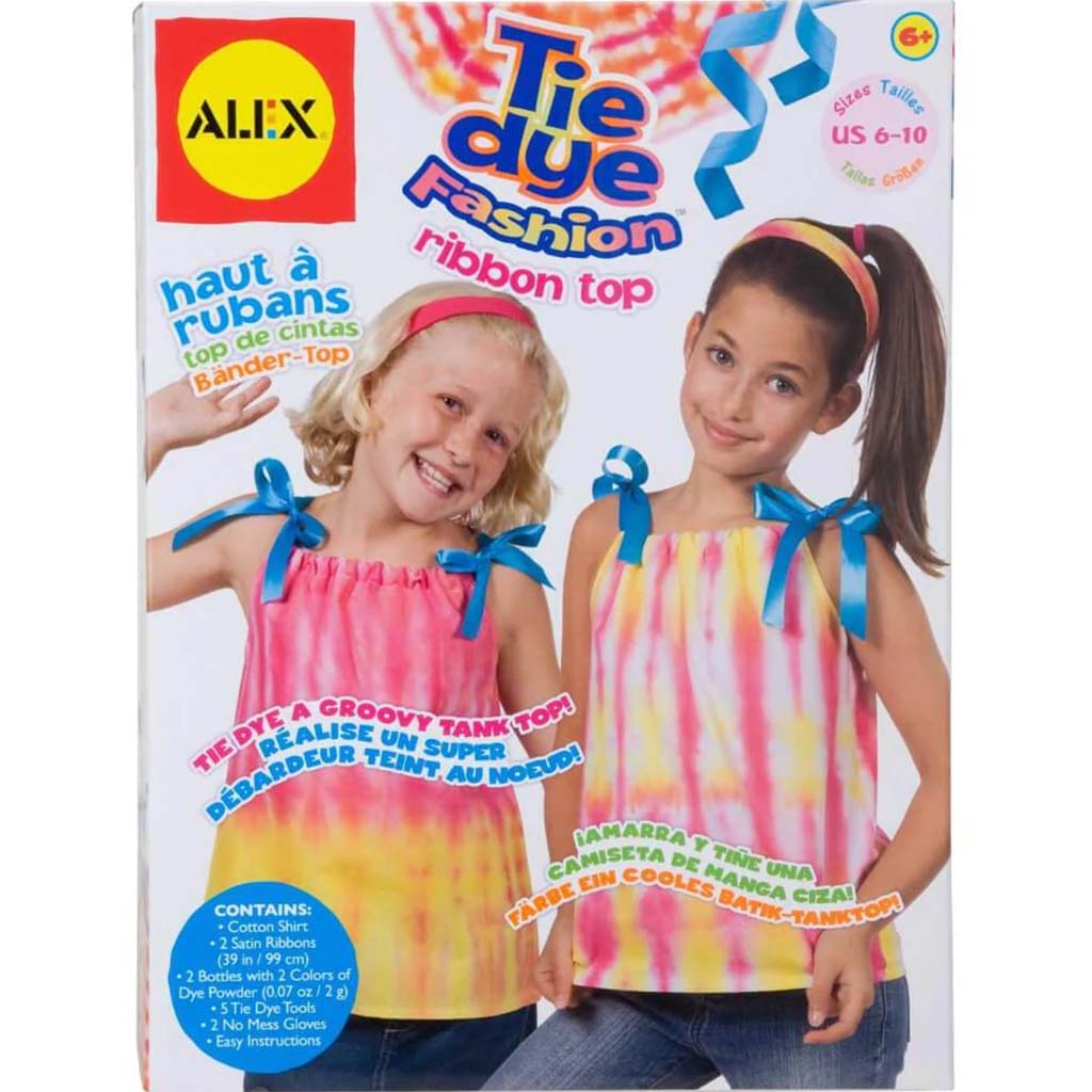 Tie Dye Fashion Ribbon Top