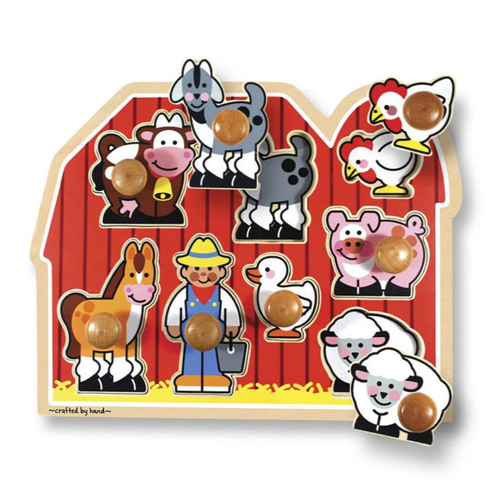 Jumbo Knob Puzzle Farm Friends 