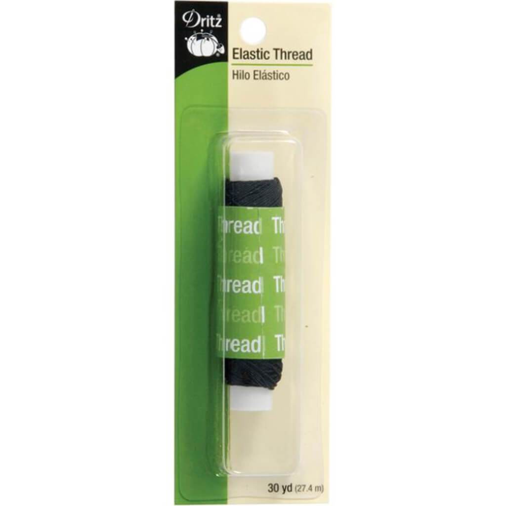 Dritz Elastic Thread 30yd Black