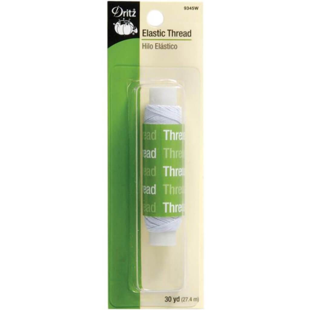 Dritz Elastic Thread 30yd White