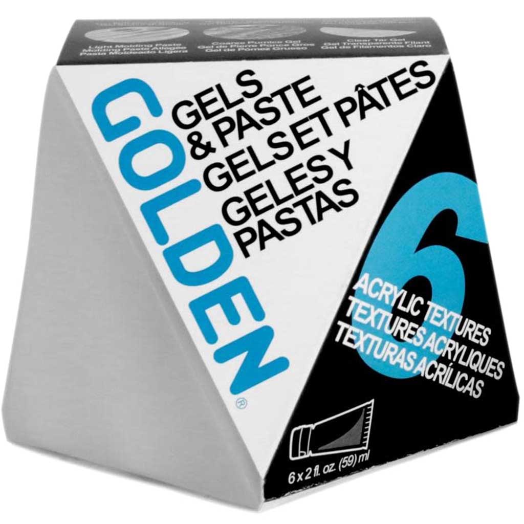 Acrylic 6 Gels &amp; Molding Pastes Set