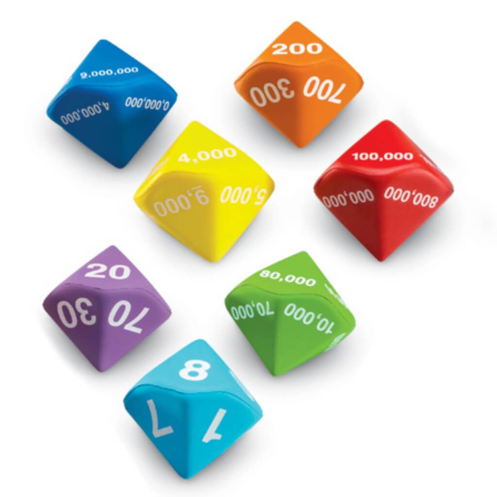 Place Value Foam Dice 