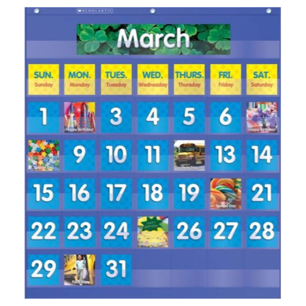 Monthly Calendar Pocket Chart