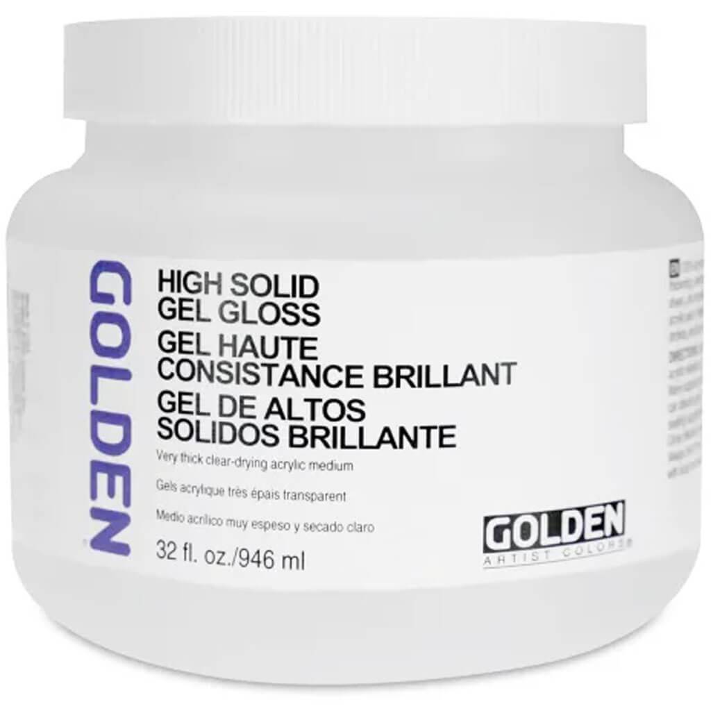 Golden High Solid Gel Medium Gloss 32oz