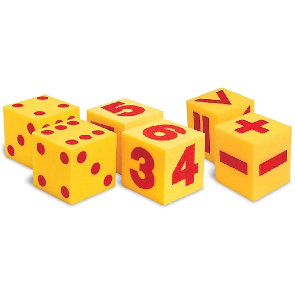 Giant Soft Cubes Dot Numeral and Operations Set 