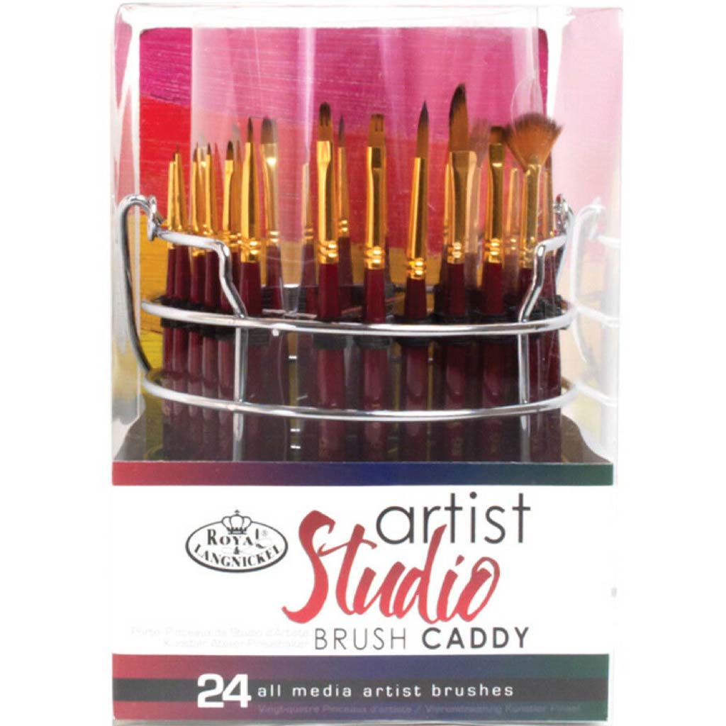 Artist Studio Brush Caddy 24pc 