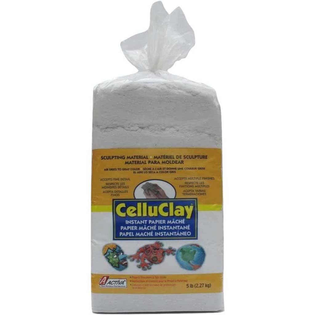 CELLUCLAY INSTANT PAPER MACHE GRAY 5LB