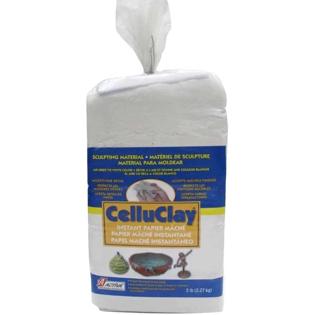 CELLUCLAY INSTANT PAPIER MACHE WHITE 5LB