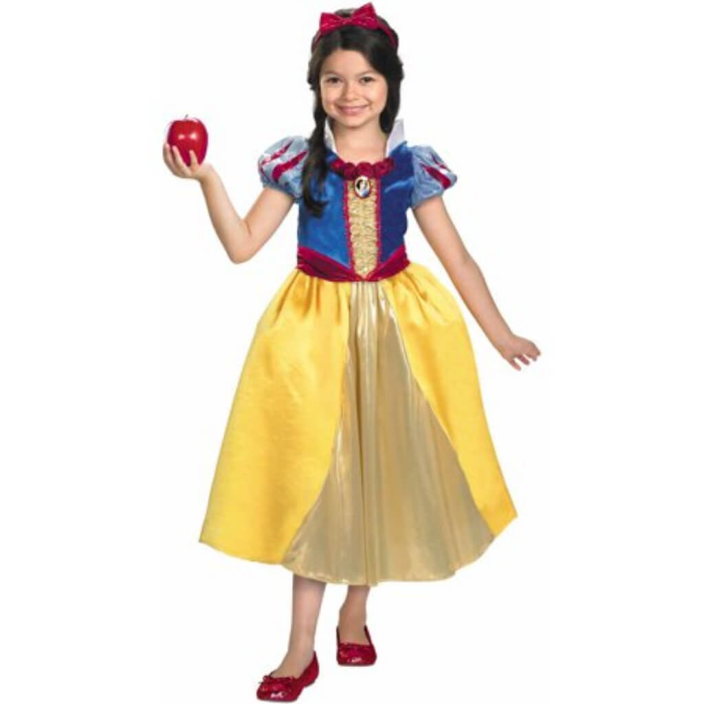 Snow White Lame Deluxe Costume (4-6) Small