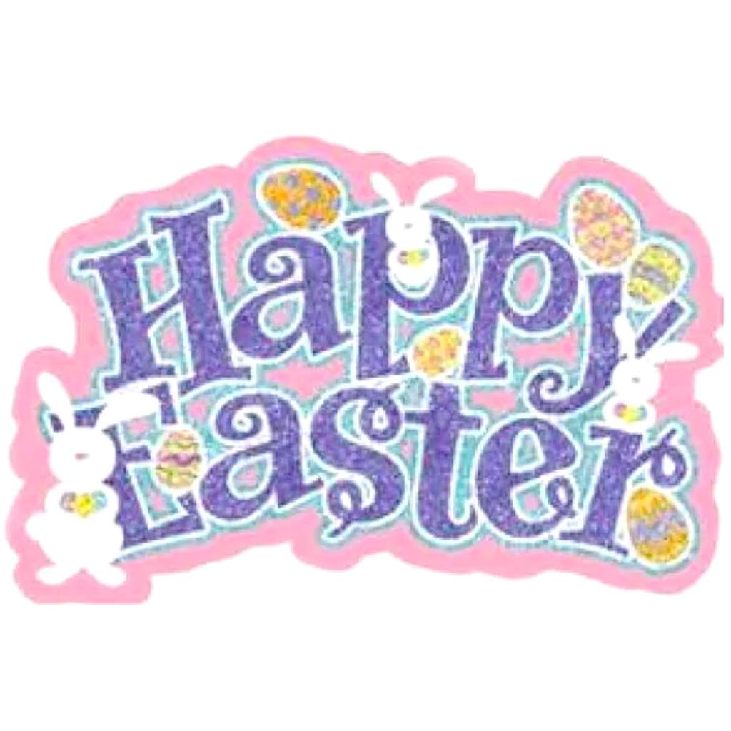 Cutout Easter Glitter Large