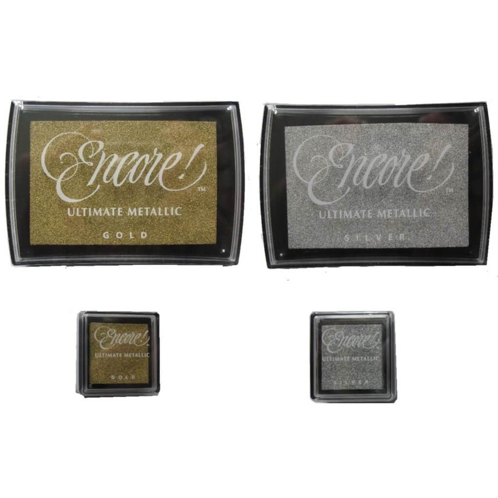 STAMP INK PAD  SILVER 