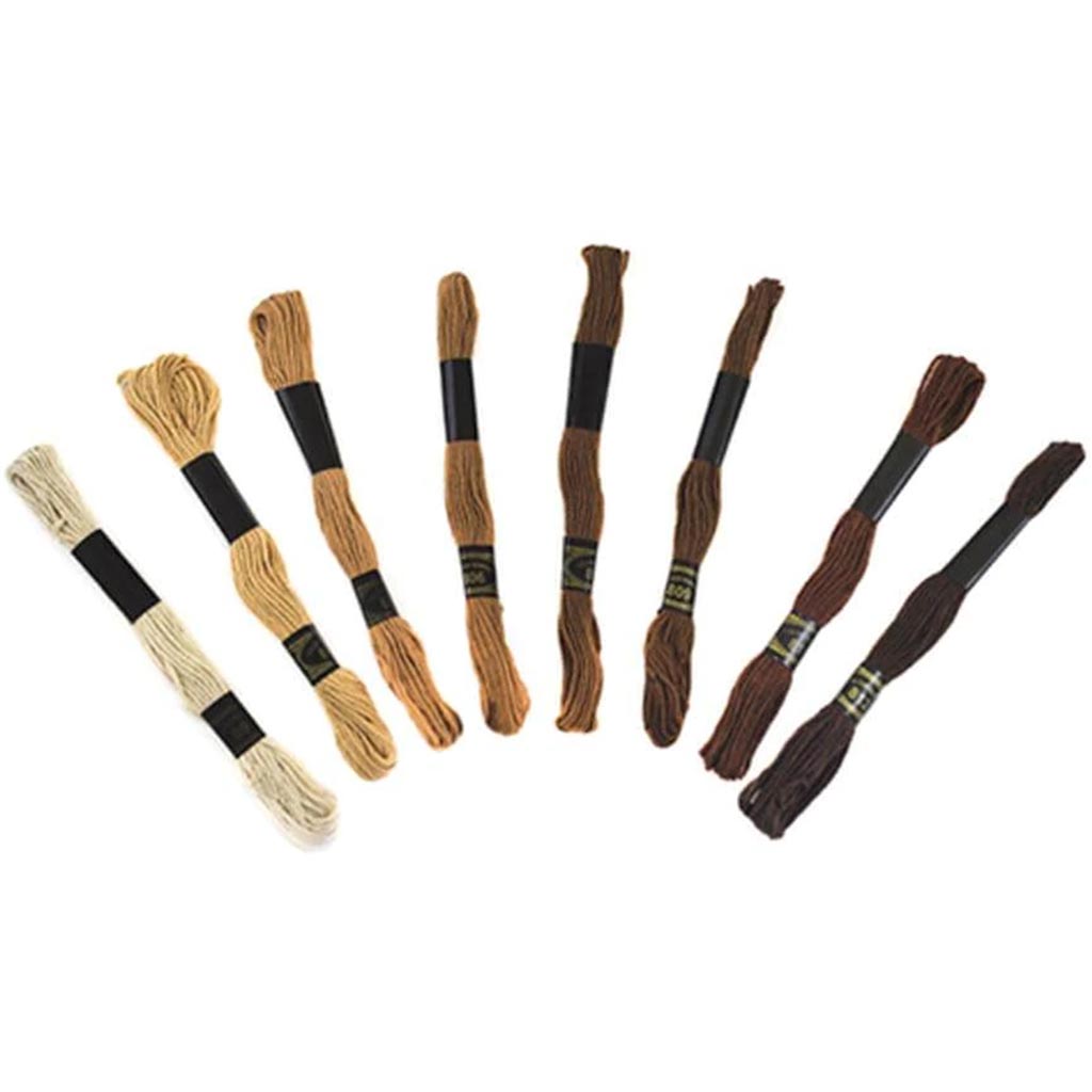 NEEDLE CRAFTERS 8MM NATURAL SE LECTION COTTON EMBROIDERY FLOS 8MM NATURAL 