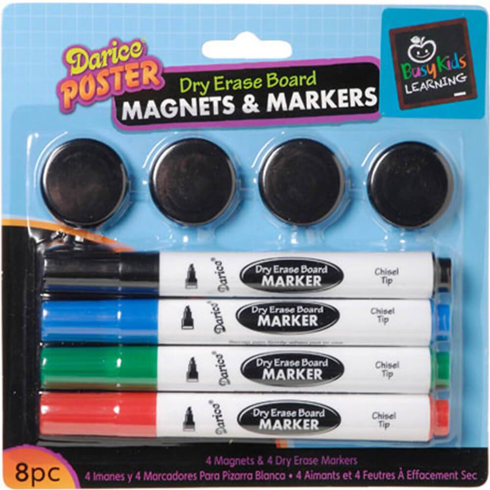 White Board Marker and Magnet Set 