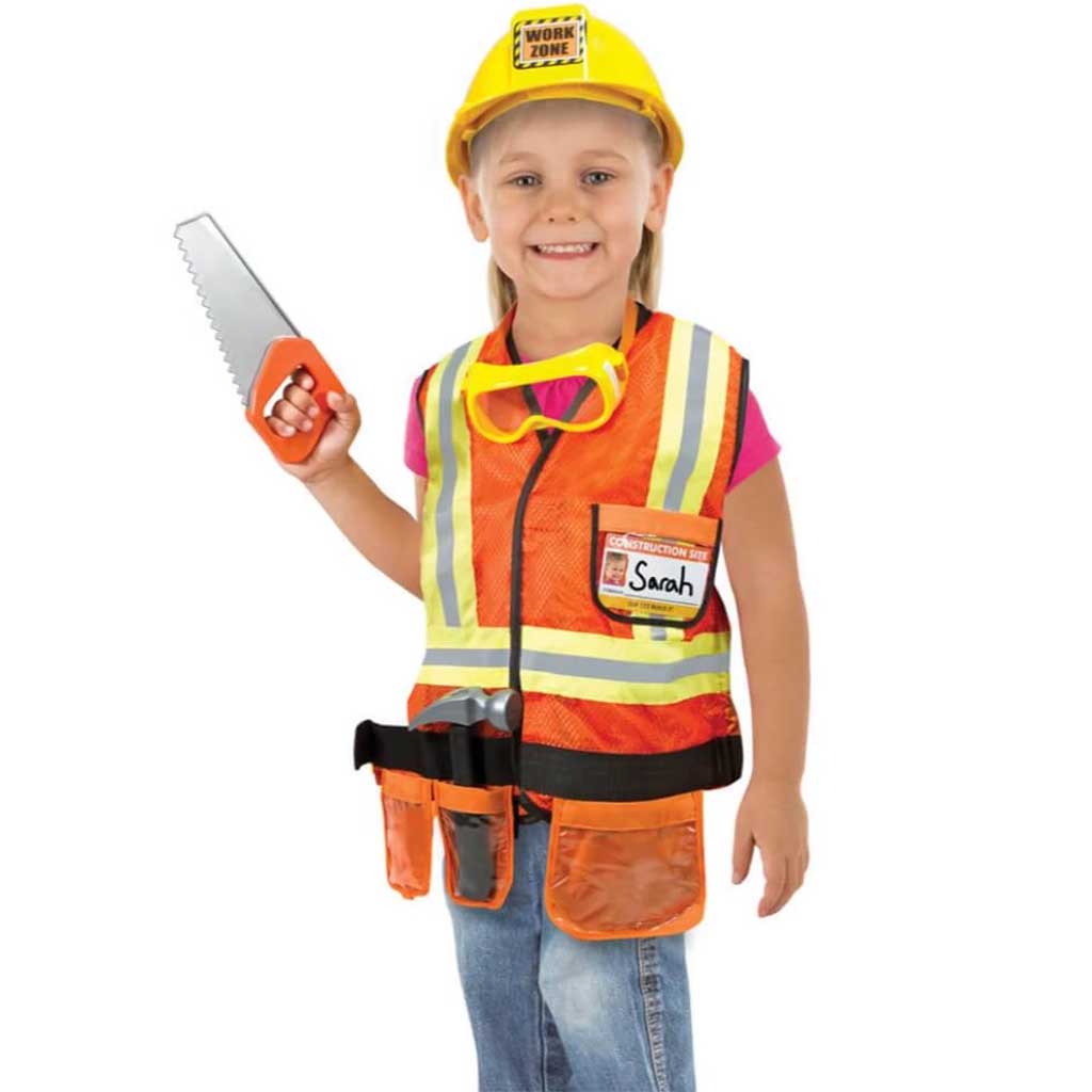 Construction Worker Role Play Costume Set 