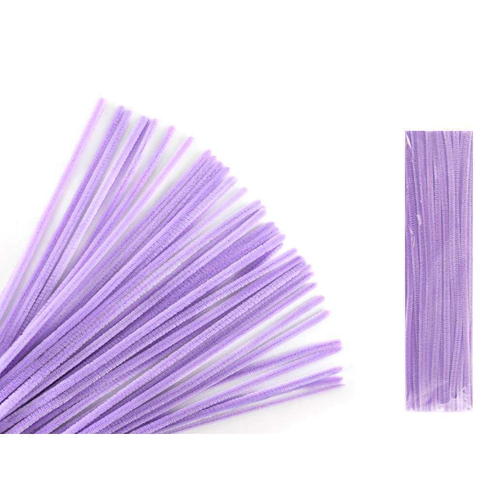 CHENILLE STEMS 6MMX12&quot; LILAC 