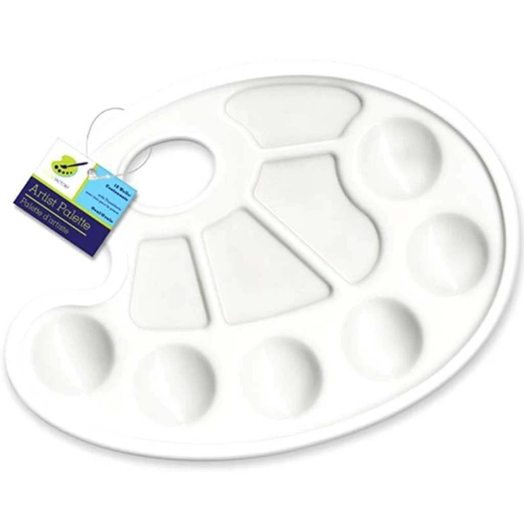 Paint Palette 9 x 7 Plastic Oval Color Factory