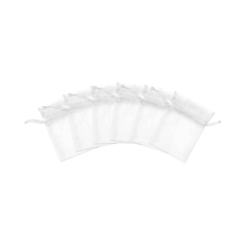 ORGANZA BAGS 3X4 X6 SHEER WHITE 