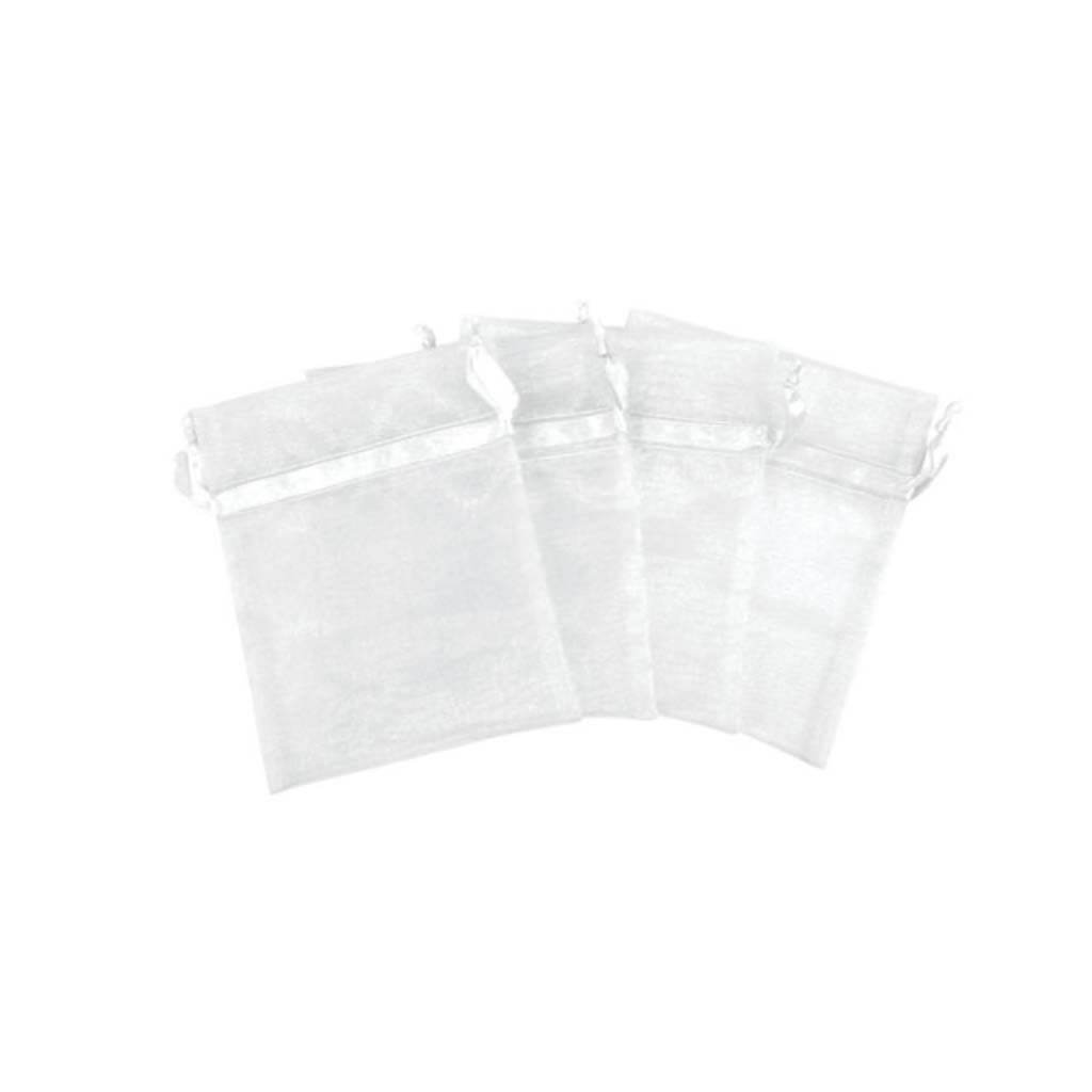 ORGANZA BAGS 4X5 X4 SHEER WHITE 