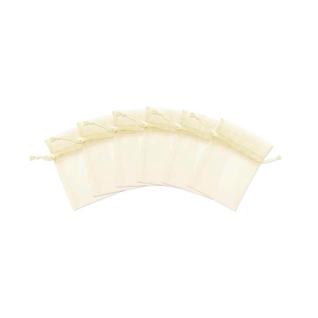 BAGS ORGANZA IVORY 3X4X6 