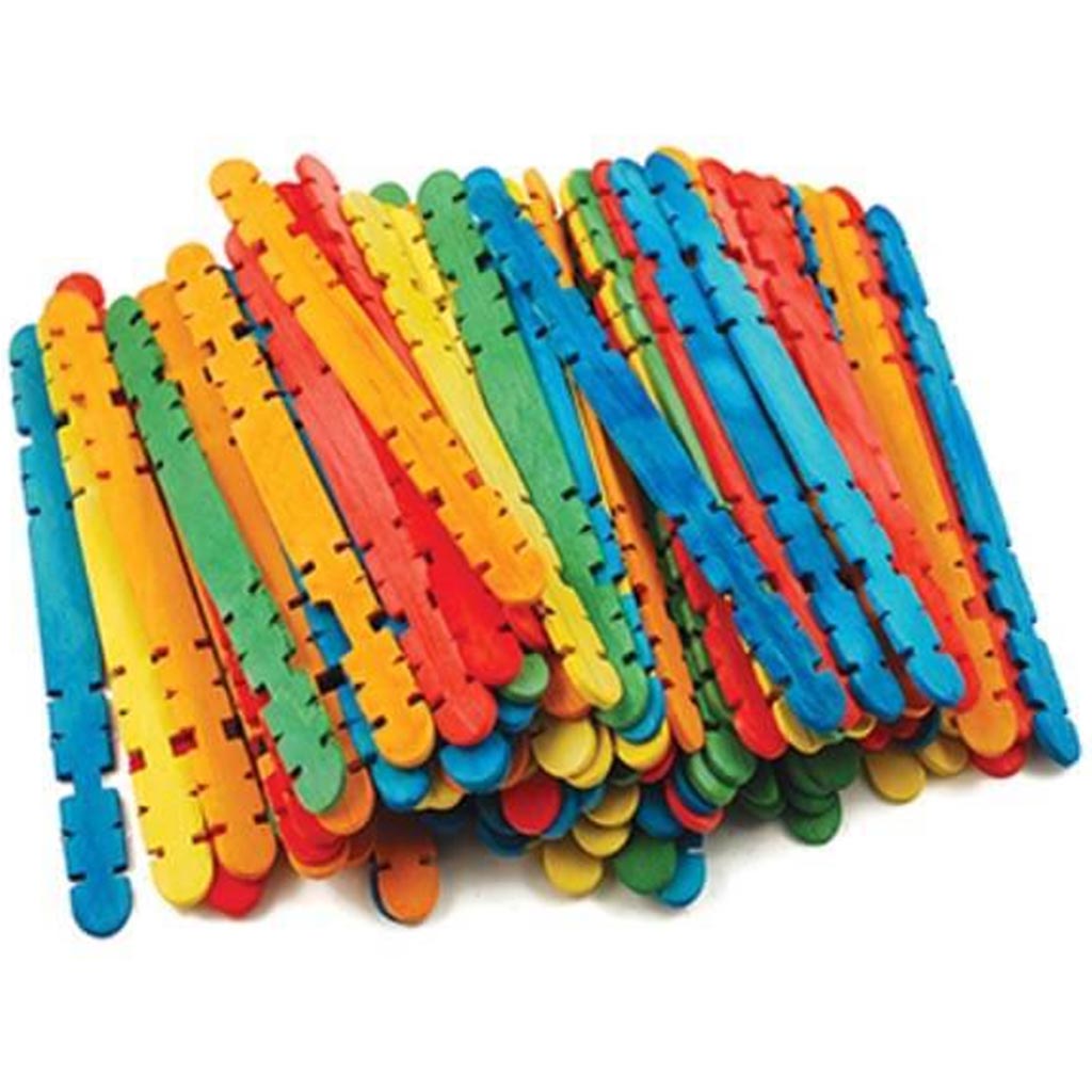 WOOD STICKS  COLORED 