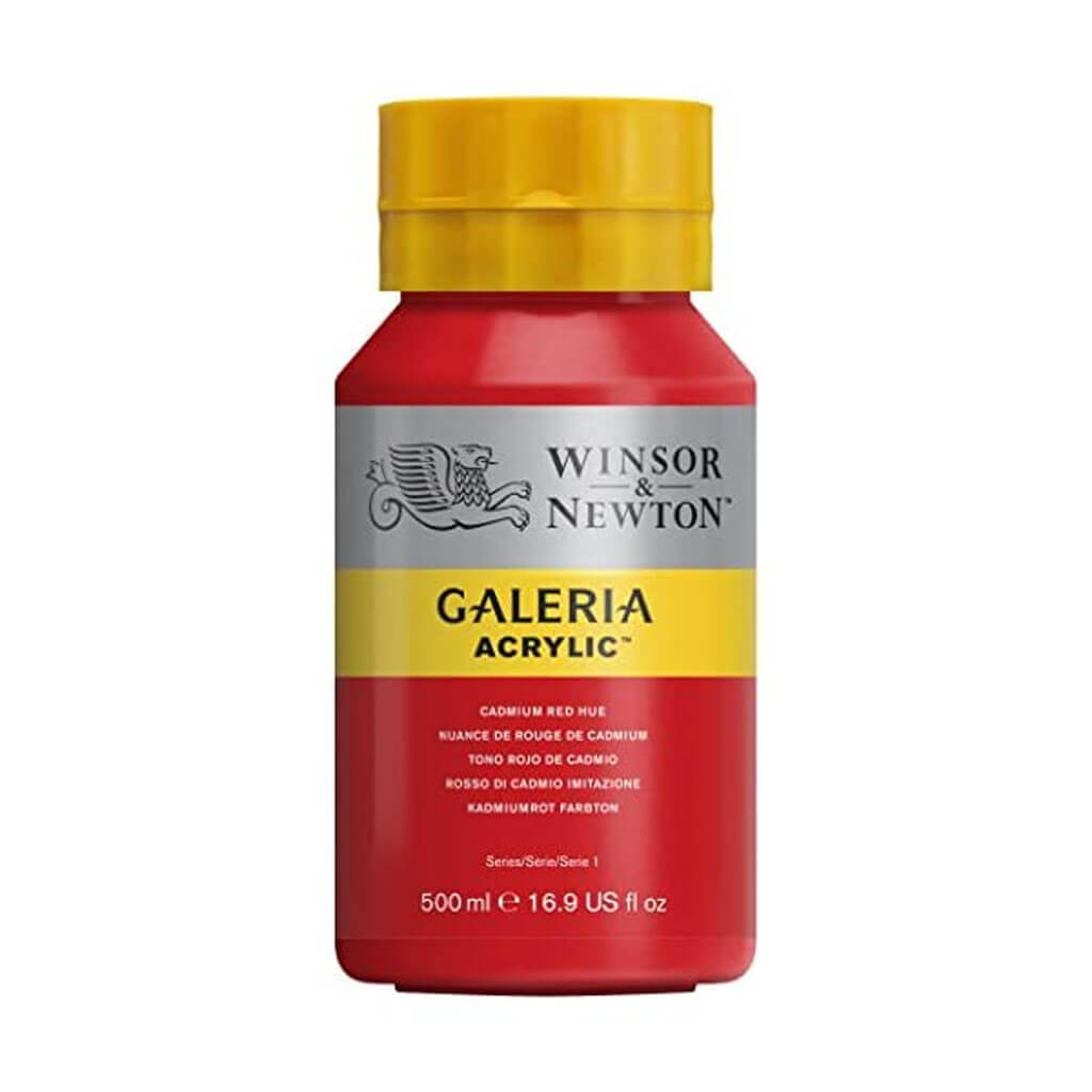 Galeria Acrylics 500ml Cadmium Red Hue