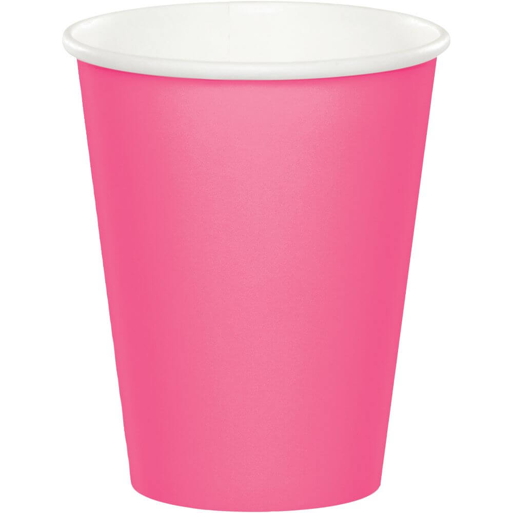 Paper Cups 24ct 9oz, Candy Pink 