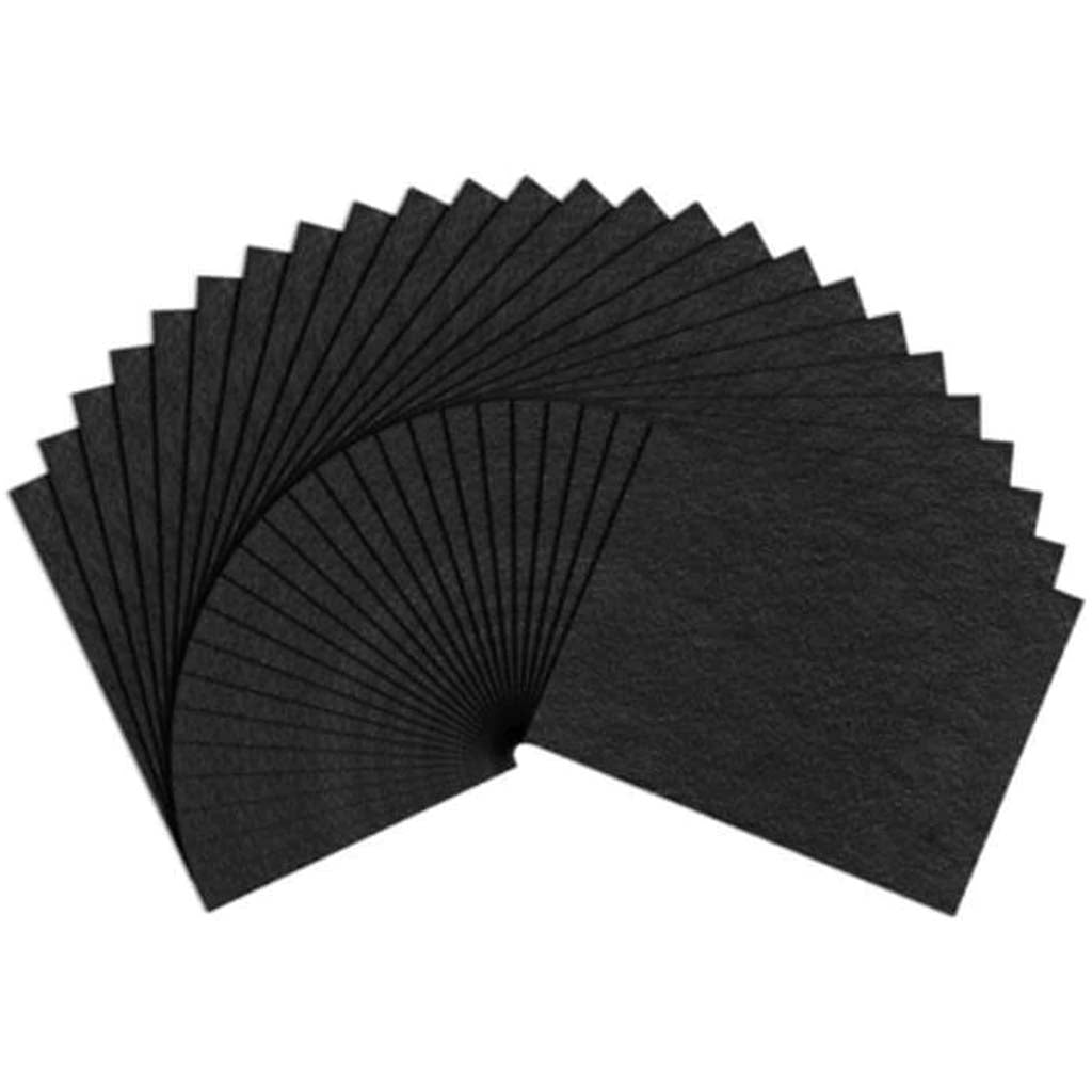 FELT SHEETS 9X12IN BLACK 