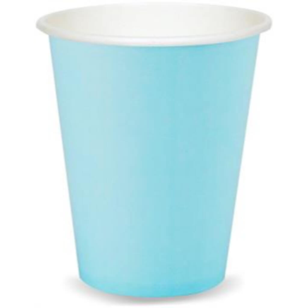 Paper Cups 9oz, 24ct, Pastel Blue 