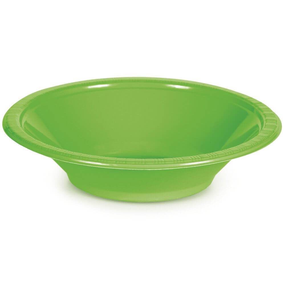 Fresh Lime Plastic Bowl 20ct, 