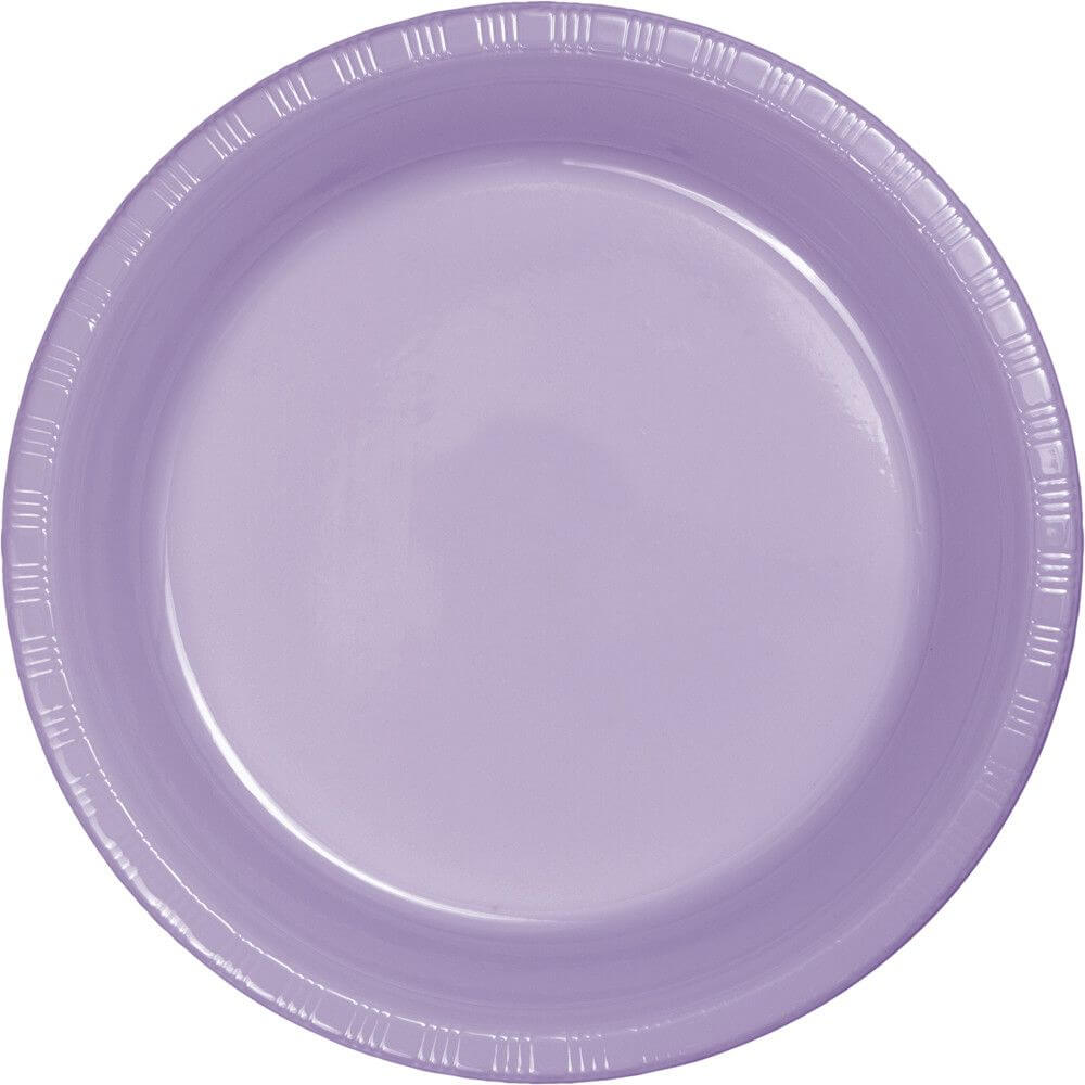 Plastic Lunch Plates 7in 20ct, Luscious Lavender 