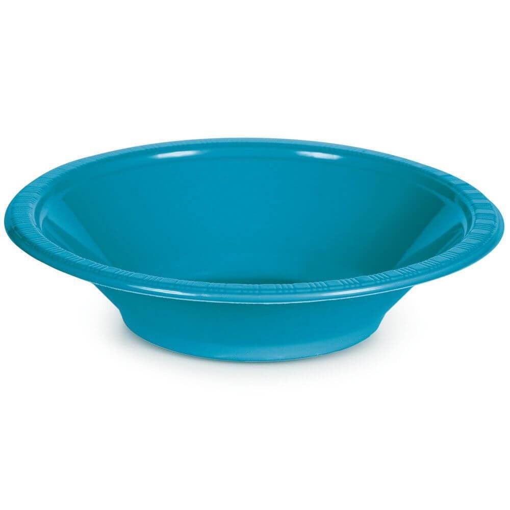 Plastic Bowl 20ct, Turquoise 