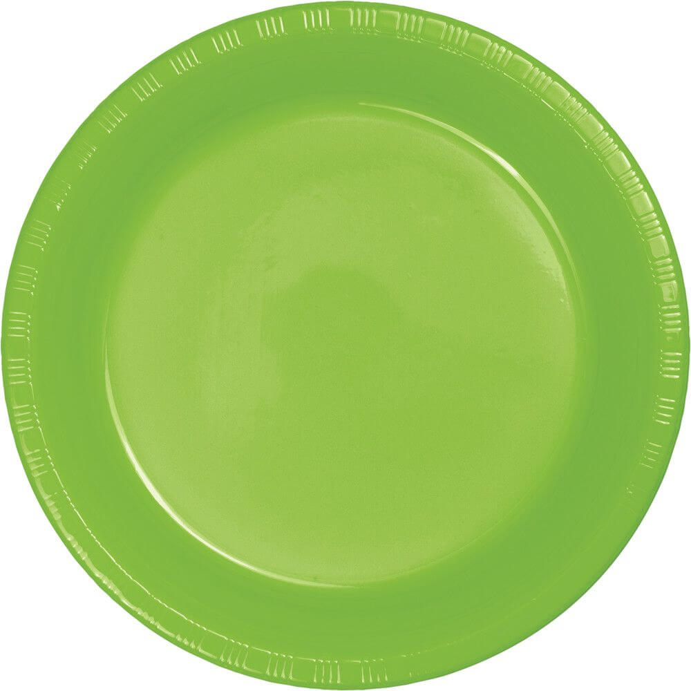 Fresh Lime Plastic Lunch Plates 7in 20ct 