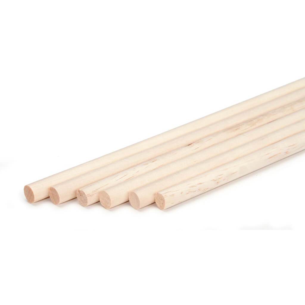 DOWEL RODS 5PC 3/8 X 12 