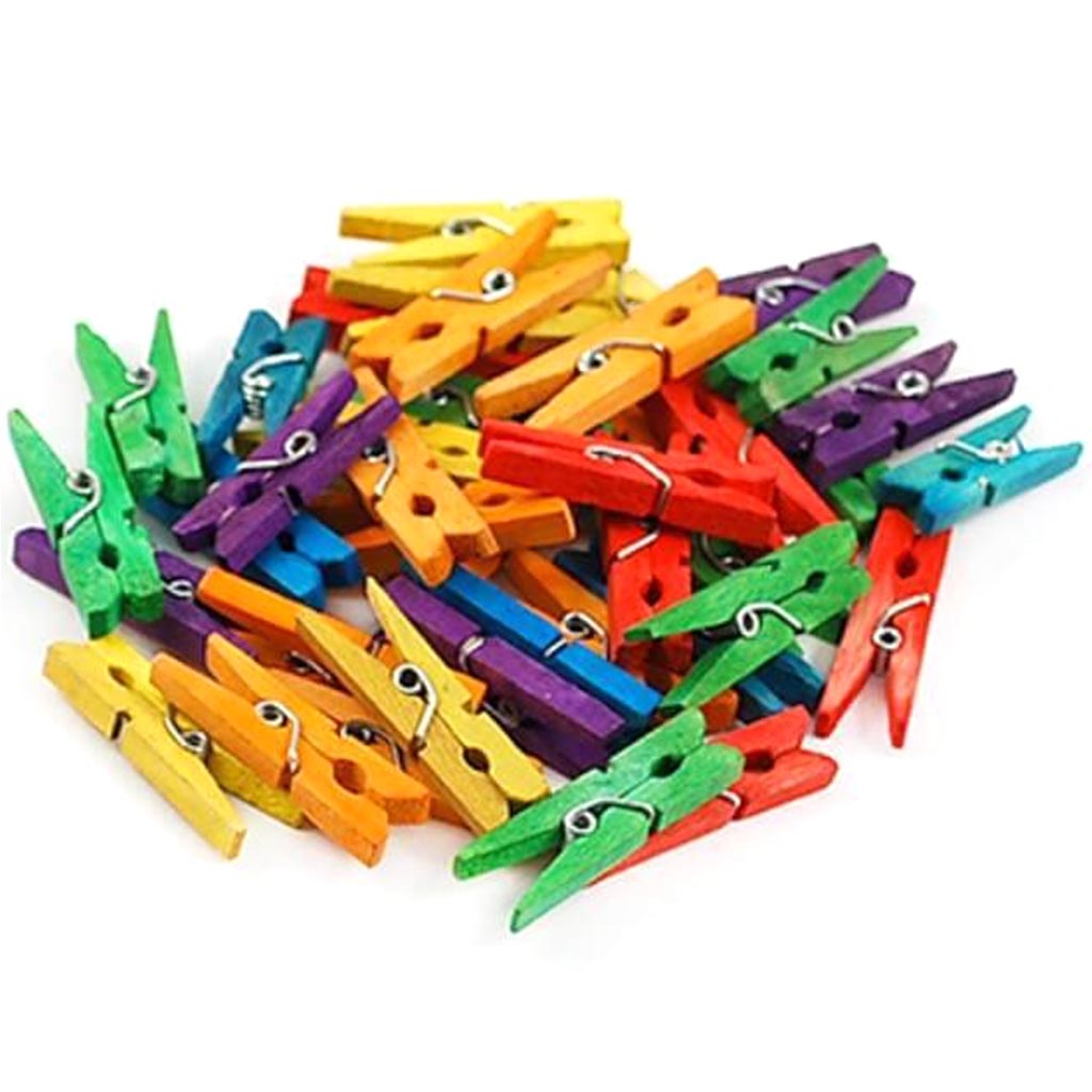 CLOTHESPINS WOOD MINI 