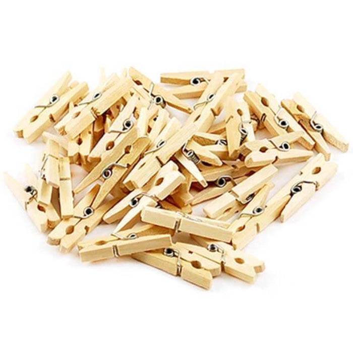 CLOTHESPINS WOOD MINI 