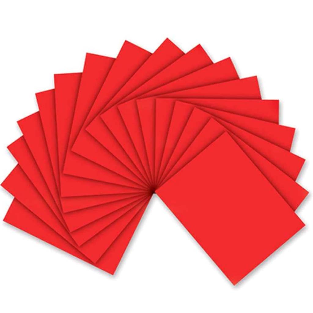 FOAM SHEET RED 9X12IN 2MM 