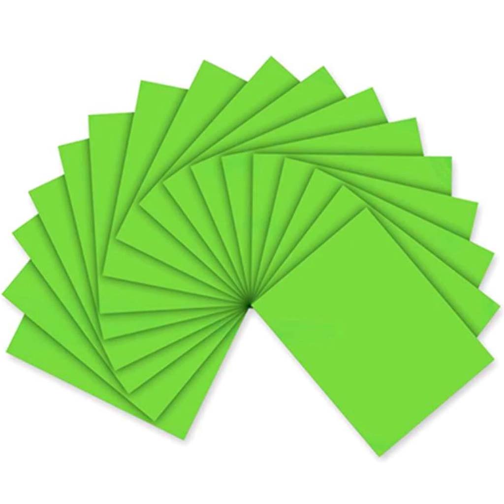 Craft Foam Sheets--12 x 18 Inches - Lime Green - 5 Sheets-2 MM