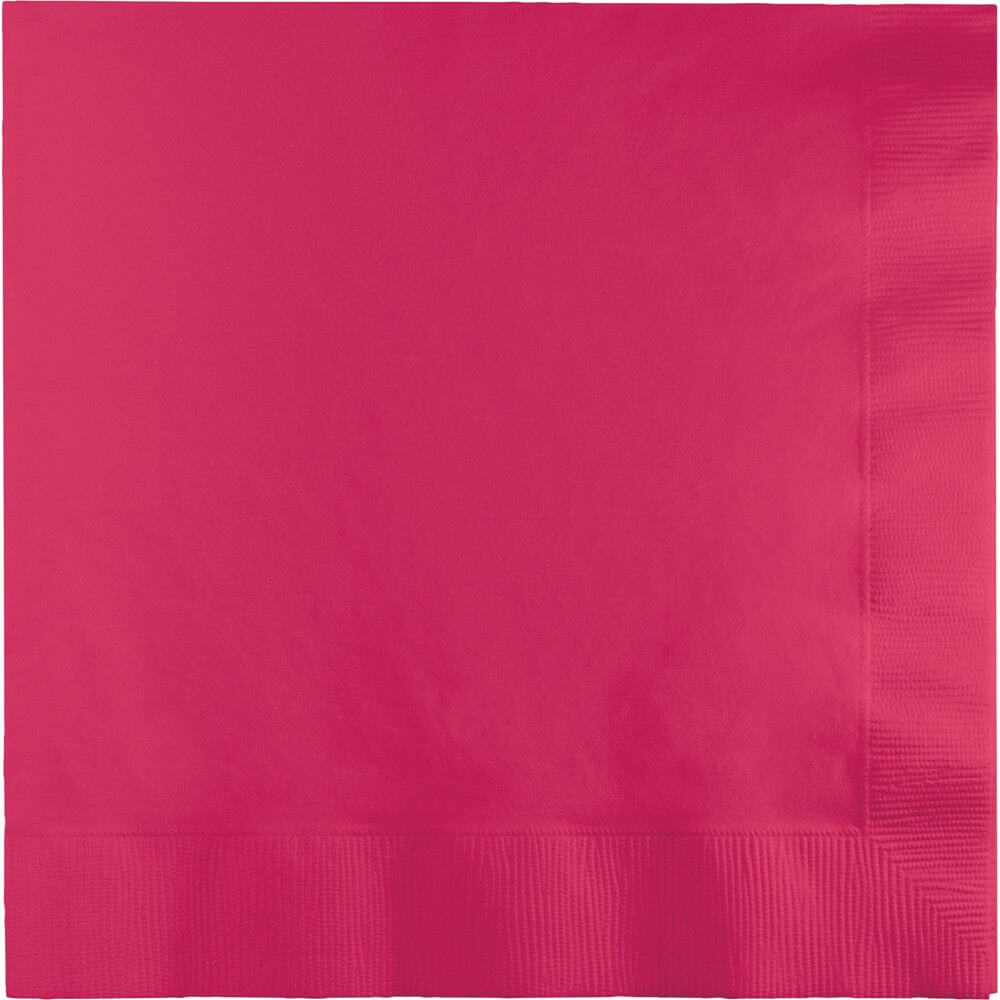 Luncheon Napkins 50ct 3ply, Hot Magenta 