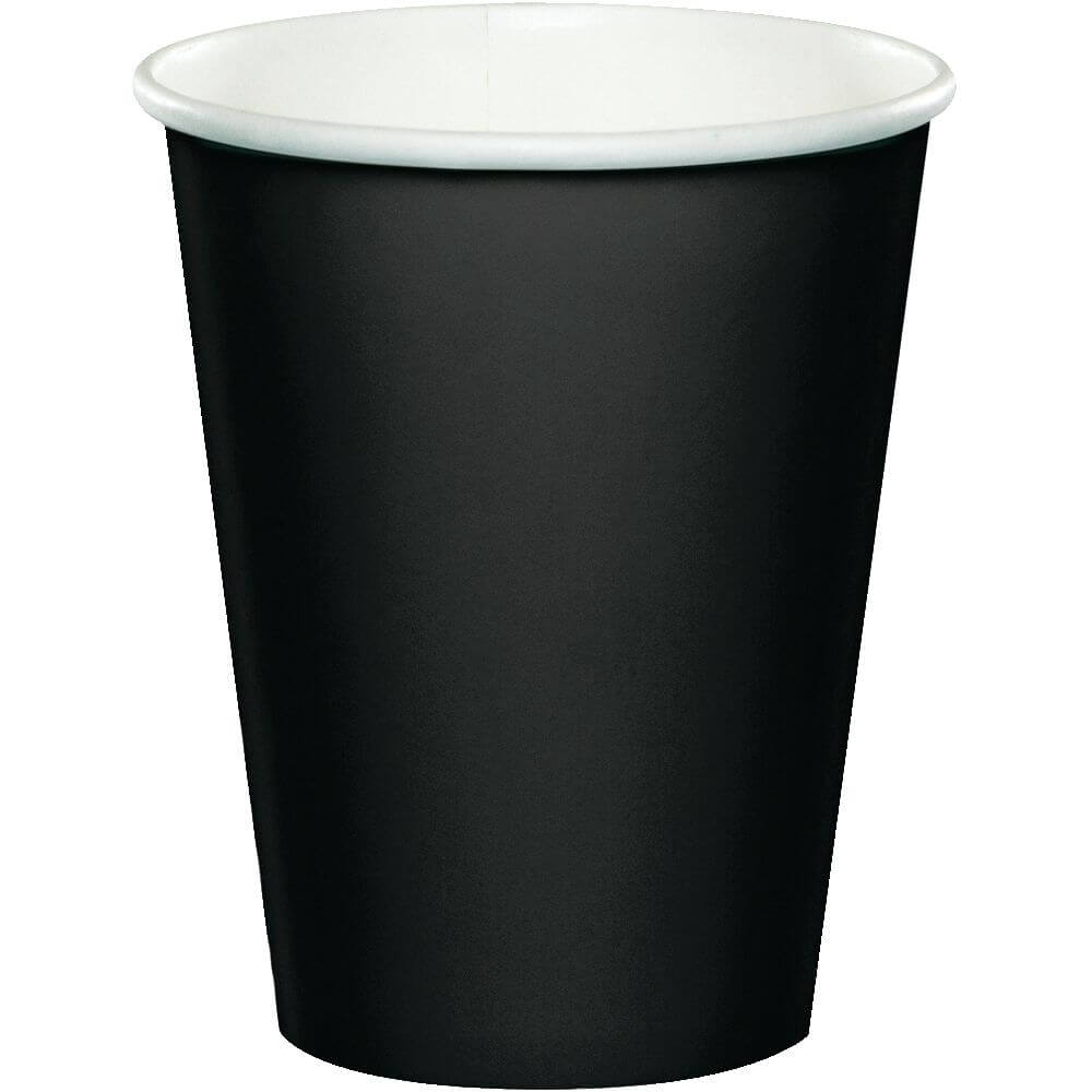 Black Velvet Paper Cups 9oz 24ct 