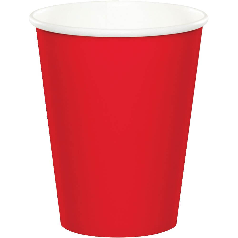 Classic Red Paper Cups 9oz, 24ct 