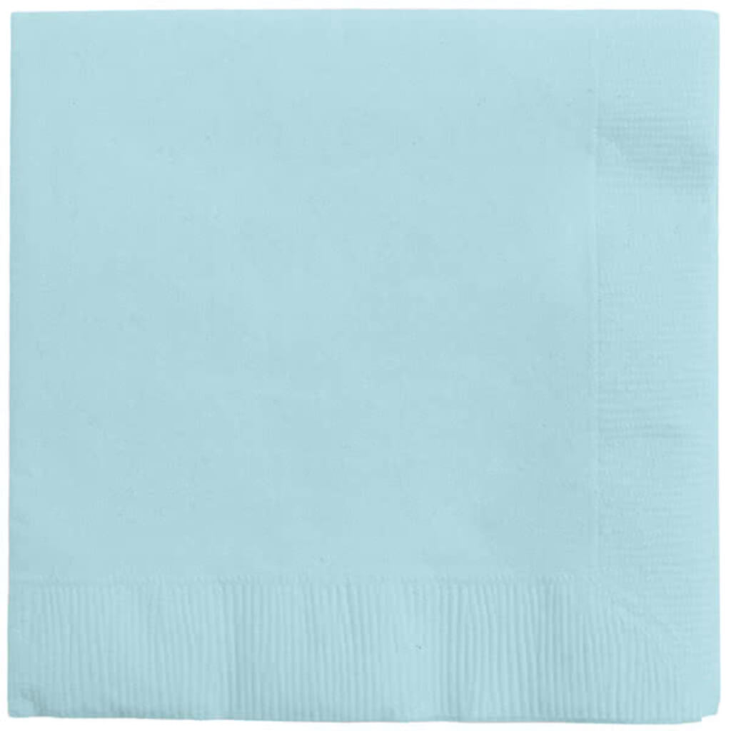 Beverage Napkins 3ply 50ct, Pastel Blue 