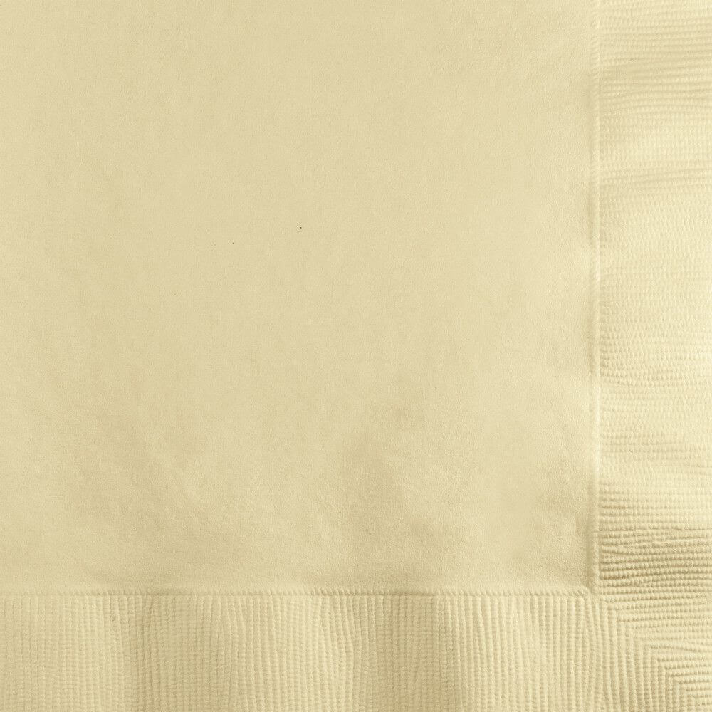 Beverage Napkins 3ply 50ct, Ivory 